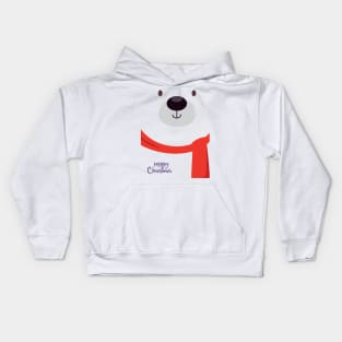 Polar bear Christmas Kids Hoodie